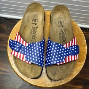 Women's Patriotic Sandals - Blue and Red